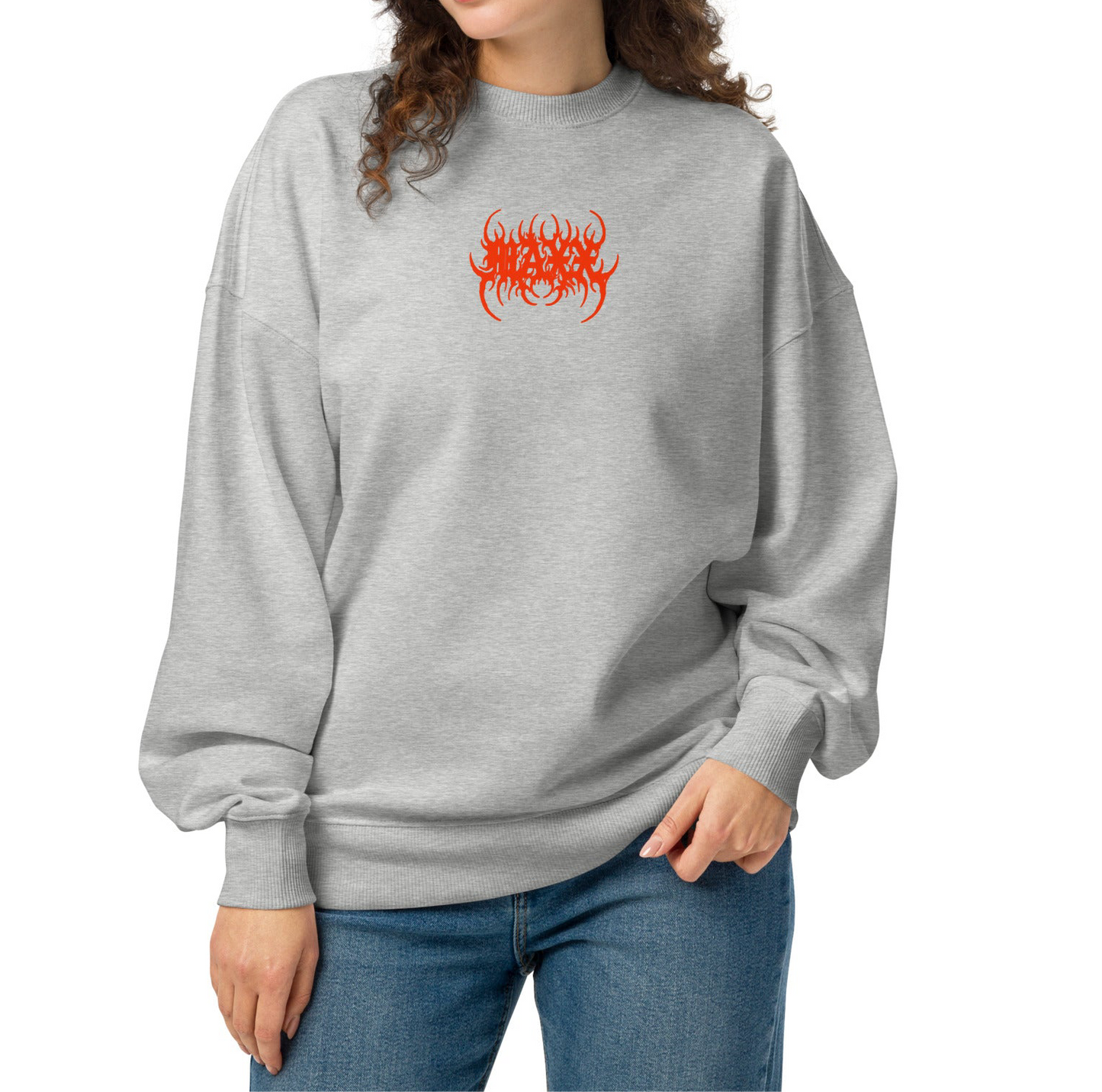 RYU RED UNISEX OVERSIZED SWEATSHIRT